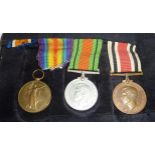 WWI group comprising of victory medal,