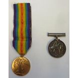 WWI pair comprising of British war medal and victory medal awarded to 'H BLACKBURN B.R.C & ST.J.