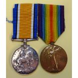 WWI pair comprising of war medal and victory medal awarded to '90901.2.A.M HR. REVILL R.A.