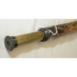 Boer war period British military single drawer telescope with leather bound tube engraved