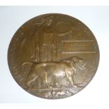 WWI memorial plaque for Patrick Rochford