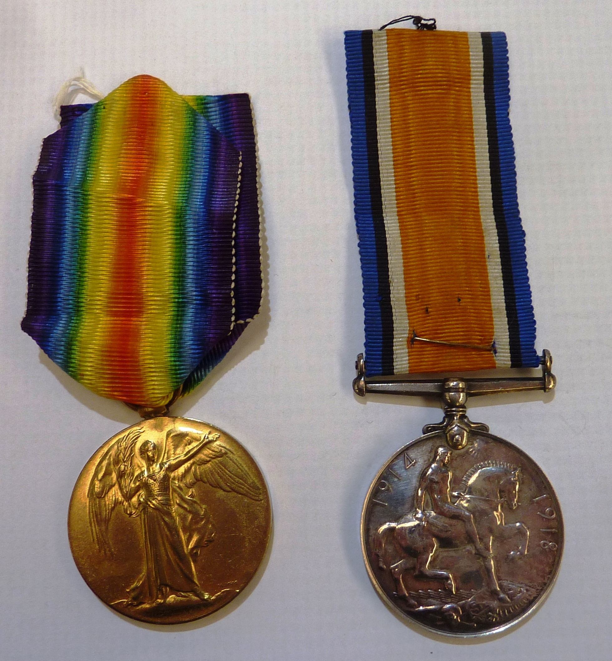 WWI pair comprising of British war medal and victory medal awarded to '70321 PTE.N.R.