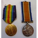 WWI pair comprising of British war medal and victory medal awarded to '70321 PTE.N.R.