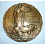 WWI memorial plaque to James Doy (brother of Bob Doy who went on Scots arctic expedition)