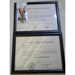 WWI widow's cross (copy) with certificat