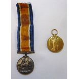 WWI pair comprising of British war medal and victory medal awarded to '122960.A W.CAVE.D.H R.N.