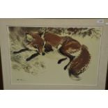 Ralph Thompson framed print of a fox