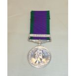 ERII general service medal with Borneo clasp awarded to '24023328 GNR.J.A.