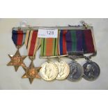WWII and ERII group of medals comprising