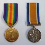 WWI pair comprising of British war medal and victory medal awarded to 'S.S.7245 J.HOWARD.AB.