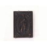 SPANISH SCHOOL, 17TH CENTURY "Inmaculada Concepción", relieve en bronce, 12x8 cm. Starting Price: €