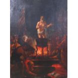 STUDIO OF FRANCISCO Y JUAN RIBALTA, 17TH CENTURY "San Lorenzo", óleo sobre lienzo, 96x68 cm.