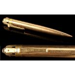 Property of a lady - a Ronson gold plated 'Penciliter' combined propelling pencil & lighter (see