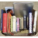 Property of a gentleman - a box containing assorted books including infamous spiral bound book by
