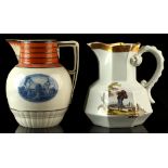 Property of a deceased estate - an unusual early C19th Mason's Patent Ironstone China 'Hydra' jug