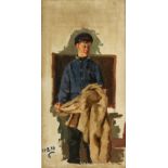 Property of a gentleman - Gaev Gennadi Petrovich (Russian, b.1918) - "SCHOOL-BOY" - oil on canvas,