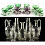 Property of a deceased estate, a lady of title - a quantity of assorted glassware including a pair