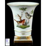 Property of a lady - a Herend 'Rothschild' pattern urn vase, model no. 6433, 7ins. (18cms.) high (