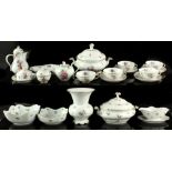 Property of a lady - a quantity of Hutschenreuther Dresden style porcelain including tureens (a lot)