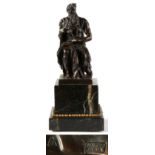 Property of a gentleman - Emile Pinedo (French 1840-1916) - a bronze figure of a seated classical