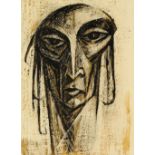 ARR - Property of a deceased estate - George Tuckwell (b.1919) - HEAD STUDY - watercolour &