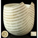 ARR - Property of a deceased estate - John Ward (b.1938) - a stoneware tulip vase, with banded