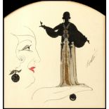 ARR - Property of a lady - Erte (Romain de Tirtoff) (1892-1990) - 'UN FRUIT MUR' - gouache & wash,