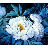 Property of a gentleman - modern - TREE POPPY (Romneya coulteri) - pastel, 13 by 15ins. (33 by