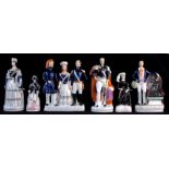 The Martin-Smith Collection of Victorian Staffordshire figures - Queen Victoria wearing an ermine