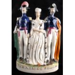 The Martin-Smith Collection of Victorian Staffordshire figures - Napoleon III, Victoria and Emmanuel