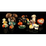 Property of a deceased estate - eight Austrian Keramos miniature figures, including an imp and a