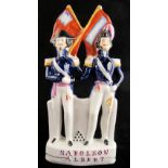 The Martin-Smith Collection of Victorian Staffordshire figures - Napoleon and Albert, both wearing