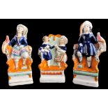 The Martin-Smith Collection of Victorian Staffordshire figures - a pair of figures, the Prince of