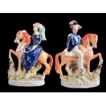 The Martin-Smith Collection of Victorian Staffordshire figures - Queen Victoria on a horse facing