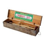 Property of a deceased estate - a Jaques croquet set, in original box (see illustration).