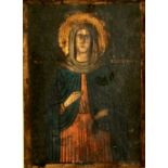 Property of a deceased estate - a Russian icon, probably late 19th century, painted on a thick