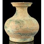 A private collection of Oriental ceramics & works of art - a Chinese iridescent green glazed pottery