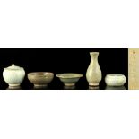 A private collection of Oriental ceramics & works of art - a group of five Chinese ceramics