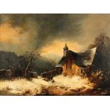 Property of a deceased estate - English school, late 19th century - AN EAST EUROPEAN WINTER SCENE