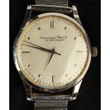 A gent's International Watch Company (IWC) stainless steel cased Schaffhausen wristwatch, on