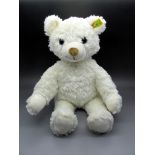 Toys - A Modern Collectable Teddy Bear, by Steiff, finished in white with black eyes. Not jointed