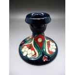Ceramics - A Moorcroft Pottery Candlestick in the Golden Bough Design, from the Winter Legacy