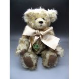 Toys - A Modern Collectable Teddy Bear, by Hermann of Germany. Finished in light brown mohair,