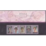 Stamps - GB 1997 Diana Princess of Wales Royal Mail Presentation Pack, Welsh version.
