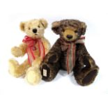 Toys - Two Modern Collectable Teddy Bears, by Deans Rag Co, one named "Jasmine", finished in cream