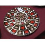 A Collection of Five Modern Royal Crown Derby Bone China Circular Plates, painted and gilt in the