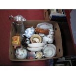 A Heathcote Tea Service, Cottage ware, oriental plates, plus other ceramics:- One Box