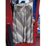 A c.1970's Vintage Susan Small Outfit, comprising 'A' line mid calf length skirt, waistcoat and full
