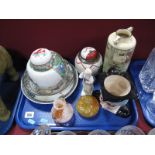 A Royal Doulton Vase and Plate, together with a Mason toby jug, titled "The School Mistress", plus