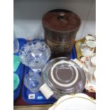 A 1887 Victorian Jubilee Sugar Bowl, with matching milk jug, two 1937 commemorative glasses, a large